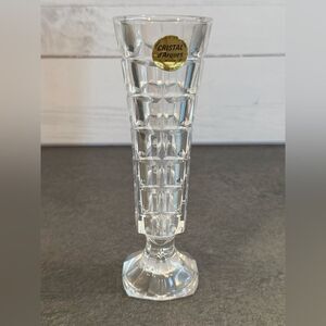 Cristal d'Arques-Durand Soliflor 6" Bud Vase, made of genuine 24% lead crystal